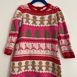 Christmas Sweater Dress- toddler girl